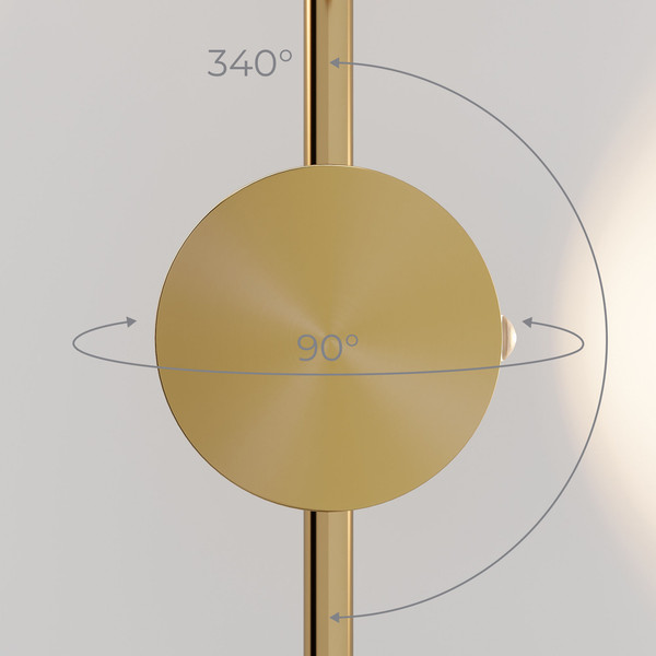 Изображение товара Бра Elektrostandard 40154/LED 3000K (латунь)