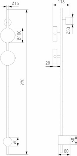 Изображение товара Бра Elektrostandard 40154/LED 3000K (латунь)
