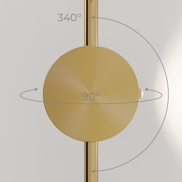 Изображение товара Бра Elektrostandard 40154/LED 4000K (латунь)