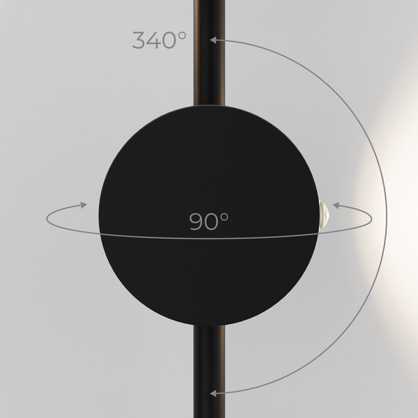 Изображение товара Бра Elektrostandard 40154/LED 4000K (черный)