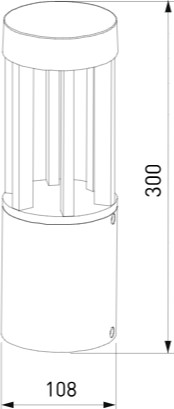 Изображение товара Светильник уличный Elektrostandard Apart 35193/S (черный)