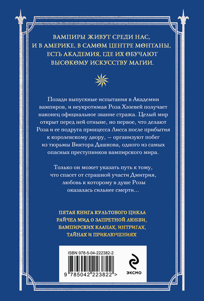 Изображение товара Книга Эксмо Академия вампиров. Книга 5. Оковы для призрака, мягкая обложка (Мид Райчел)