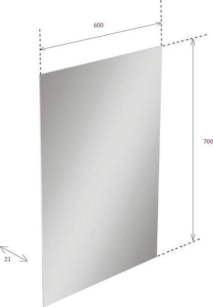 Изображение товара Зеркало Onika Люма 60 / 206090