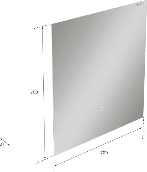 Изображение товара Зеркало Onika Люма 70 / 207048