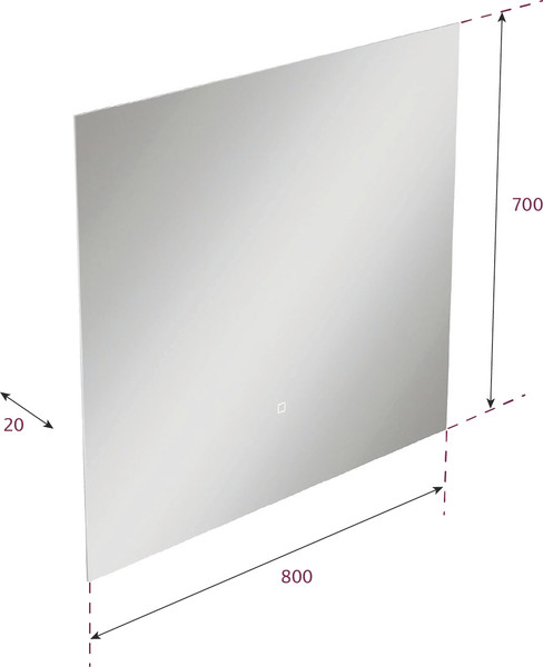 Изображение товара Зеркало Onika Люма 80 / 208098