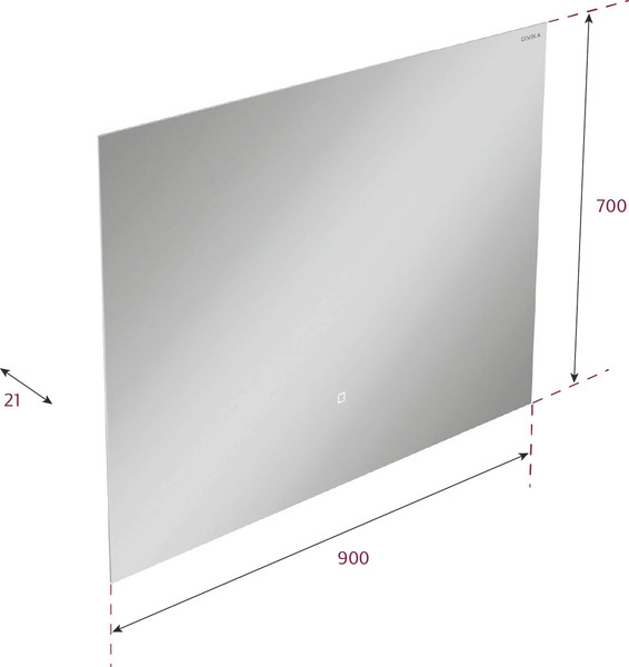 Изображение товара Зеркало Onika Люма 90 / 209032