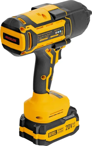 Изображение товара Аккумуляторный гайковерт Denzel CIWH-BL-20-1000 / 26528