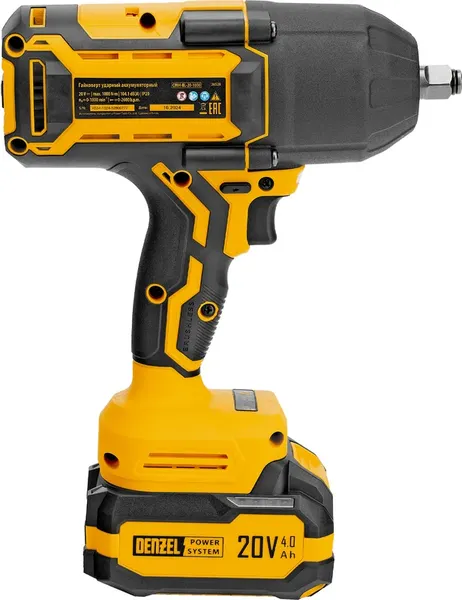 Изображение товара Аккумуляторный гайковерт Denzel CIWH-BL-20-1000 / 26528
