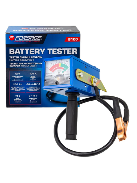 Изображение товара Тестер аккумуляторной батареи Forsage F-B100 (66182)