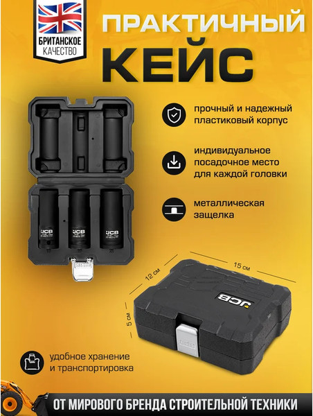 Изображение товара Набор головок слесарных JCB JCB-4032TH (60979)