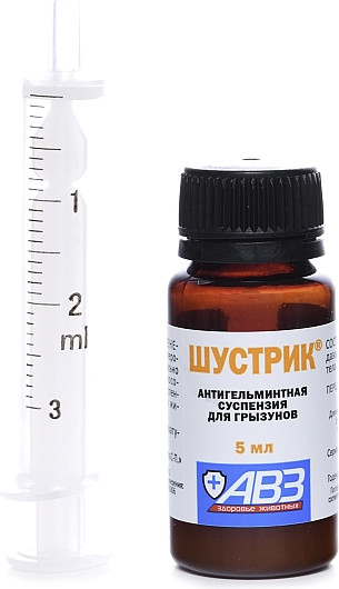 Изображение товара Суспензия от глистов Агроветзащита Шустрик (5мл)