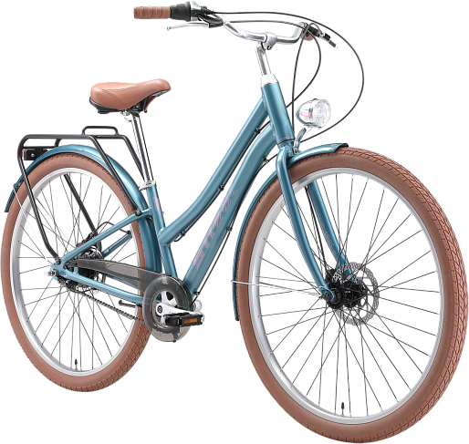 Изображение товара Велосипед STARK Comfort Lady 28 D 2025 (16, темно-бирюзовый/лавандовый)