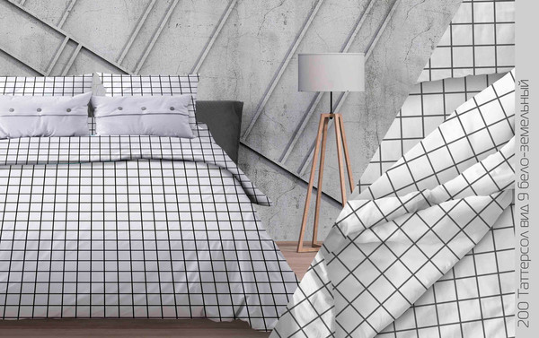 Изображение товара Комплект постельного белья Бояртекс № 200 Таттерсол 9 Вид (L) Евро (бязь, б/з)