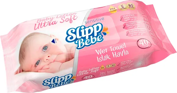 Изображение товара Влажные салфетки детские Slipp Bebe Детские (40шт)