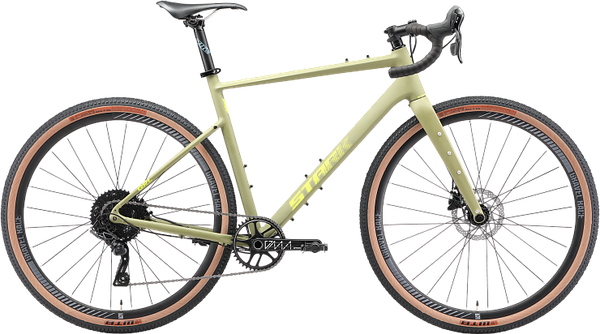 Изображение товара Велосипед STARK GRL 700.5 D 2025 (L, хаки матовый/лимонный, разобранный, в коробке)
