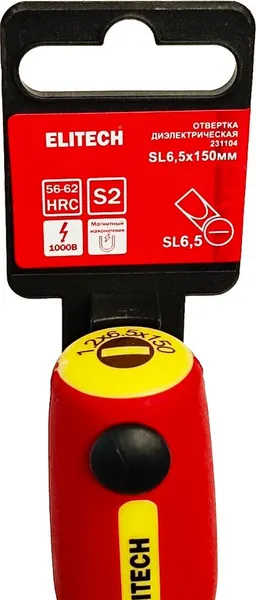 Изображение товара Отвертка Elitech 207169 (231104)