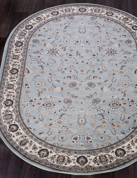 Изображение товара Ковер Merinos Valencia Deluxe d251-OVAL-L.BLUE-BROWN (1х2)