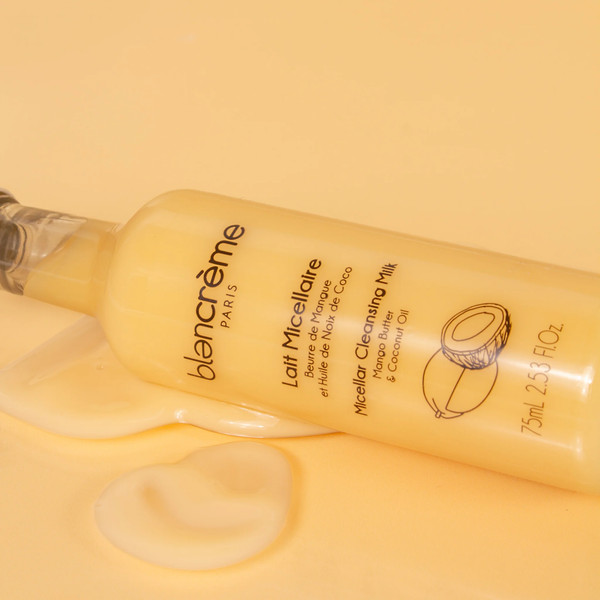 Изображение товара Молочко для снятия макияжа Blancreme Micellar Cleansing Milk Mango Butter & Coconut Oil (75мл)