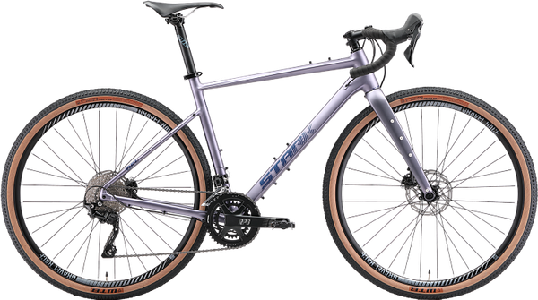 Изображение товара Велосипед STARK GRL 700.6 HD 2025 (M, лавандовый матовый/королевский синий, разобранный, в коробке)