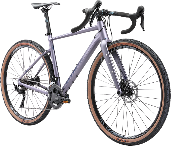 Изображение товара Велосипед STARK GRL 700.6 HD 2025 (M, лавандовый матовый/королевский синий, разобранный, в коробке)