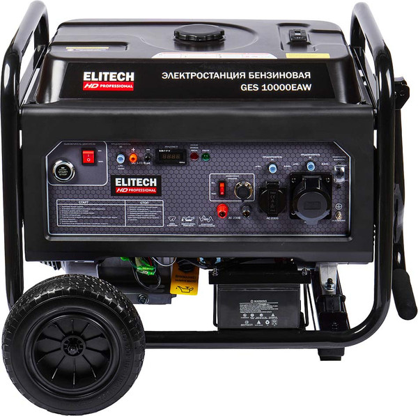 Изображение товара Бензиновый генератор Elitech GES 10000EAW / 204672