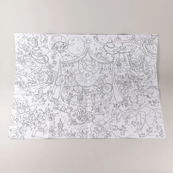 Изображение товара Плакат-раскраска Альпина Волшебный лес (9785006307025)