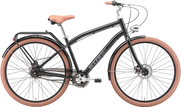 Изображение товара Велосипед STARK Comfort Man 28 D 2025 (20, черный матовый/темно-серый)