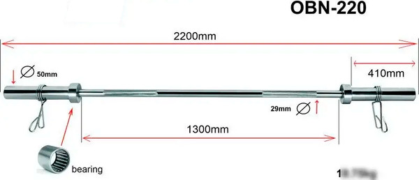 Изображение товара Гриф для штанги Alpin OBN-220
