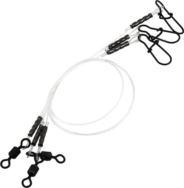 Изображение товара Набор поводков рыболовных Namazu d-0.40мм L-15см test- 8кг / N-LF040-15 (3шт)