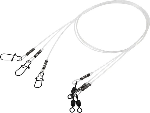 Изображение товара Набор поводков рыболовных Namazu d-0.60мм L-40см test- 18кг / N N-LF060-40 (3шт)