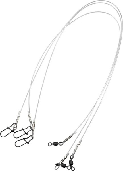 Изображение товара Набор поводков рыболовных Namazu d-0.60мм L-50см test- 18кг / N-LF060-50 (3шт)