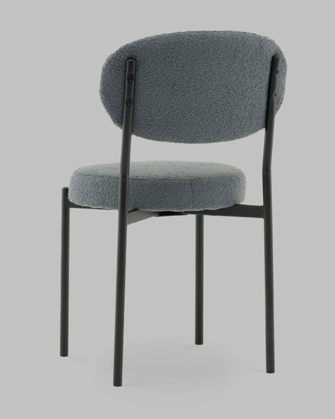 Изображение товара Стул Stool Group Бриф DD / AV 477-F83-K477NEW-9005 (букле/темно-серый)