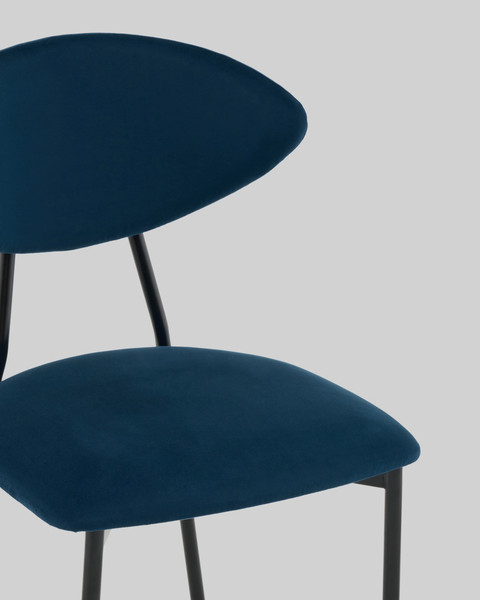 Изображение товара Стул Stool Group Квинси / vd-kvinsy-b29 (велюр синий)
