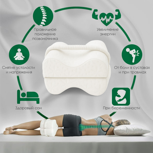 Изображение товара Подушка для ног ForErgo для бедер BED006 (белый)