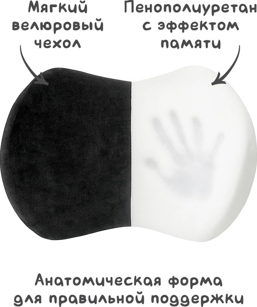 Изображение товара Подушка для автомобиля ForErgo Косточка PIL028 (велюр)