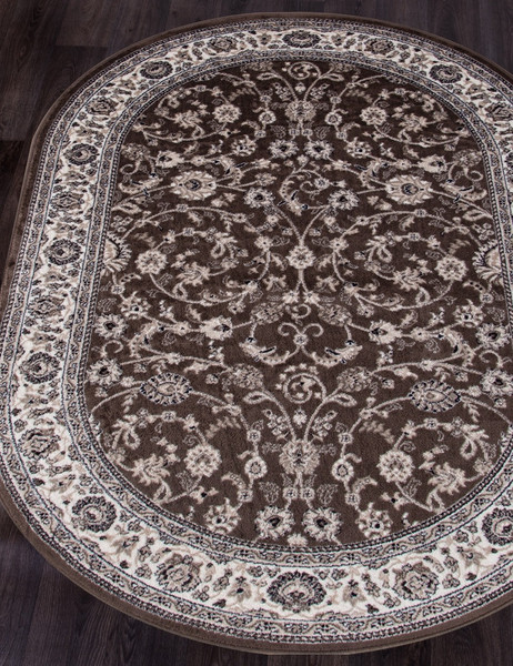 Изображение товара Ковер Merinos Valencia Deluxe d251-OVAL-BROWN (1.5х2.3)