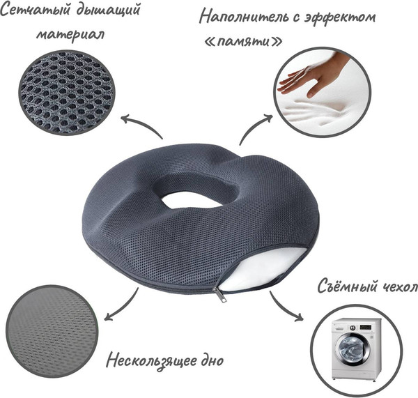 Изображение товара Подушка на стул ForErgo Пончик PIL030