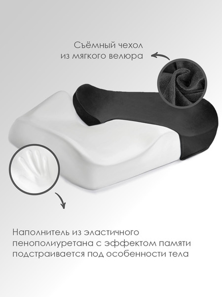 Изображение товара Подушка на стул ForErgo Контур PIL037 (черный)