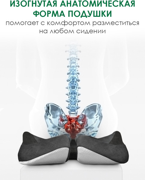 Изображение товара Подушка на стул ForErgo Контур PIL037 (черный)