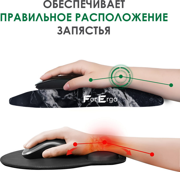 Изображение товара Коврик для мыши ForErgo Массажный PIL045 (черный)
