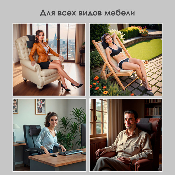 Изображение товара Подушка для шеи ForErgo PIL047 (черный)