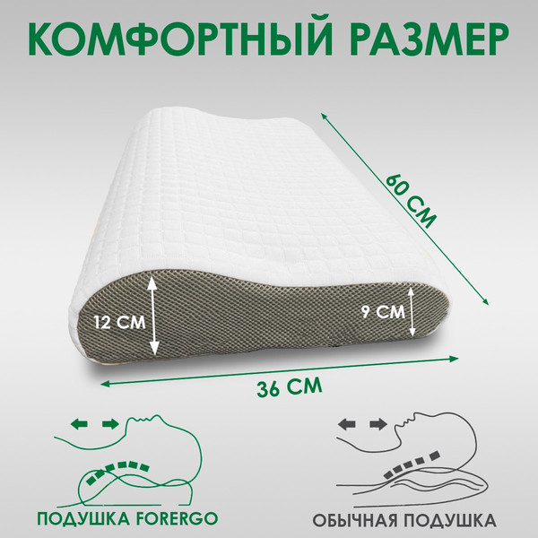 Изображение товара Подушка для сна ForErgo Дышащая BED004