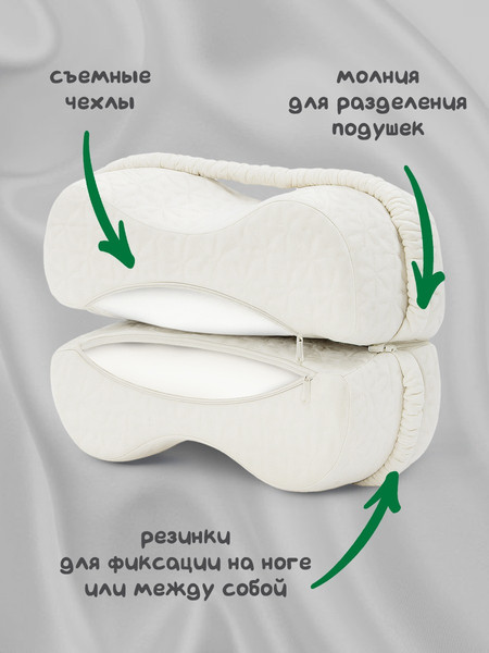 Изображение товара Подушка для ног ForErgo для бедер BED006 (белый)