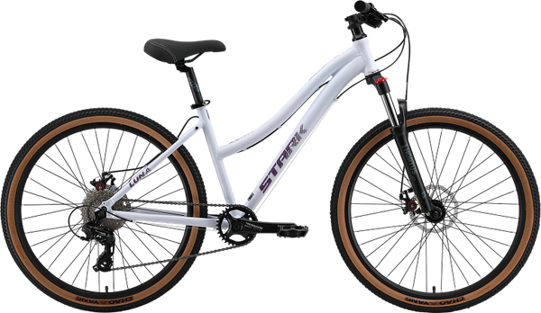 Изображение товара Велосипед STARK Luna 26.1 D 2025 (14.5, белый призрак матовый/пурпурный)