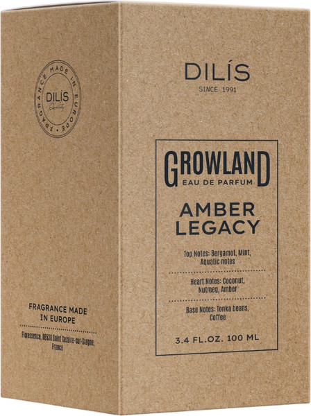 Изображение товара Парфюмерная вода Dilis Growland Amber Legacy (100мл)
