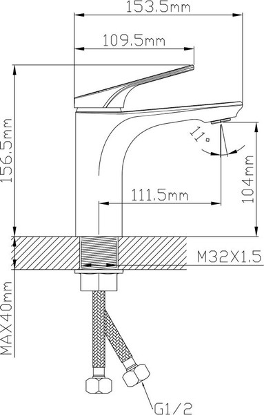 Изображение товара Смеситель Econoce D35 710 / EC0710BL (черный)