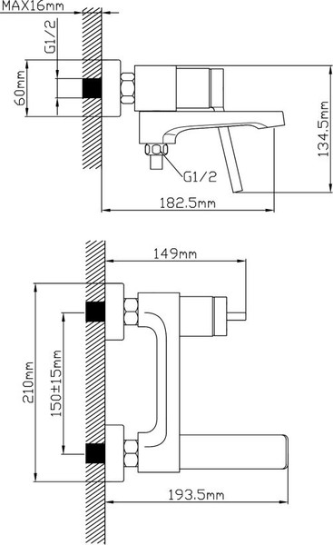 Изображение товара Смеситель Econoce D35 730 / EC0732BL (черный)