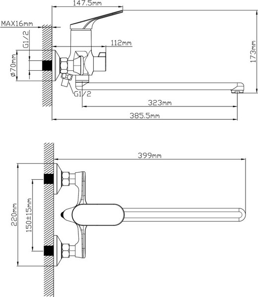 Изображение товара Смеситель Econoce D35 760 / EC0762