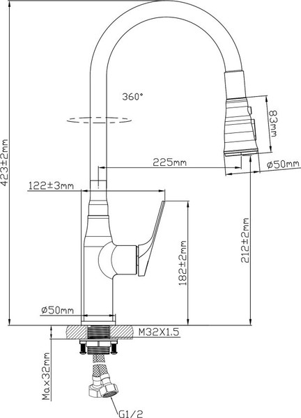 Изображение товара Смеситель Econoce D35 760 / EC0764