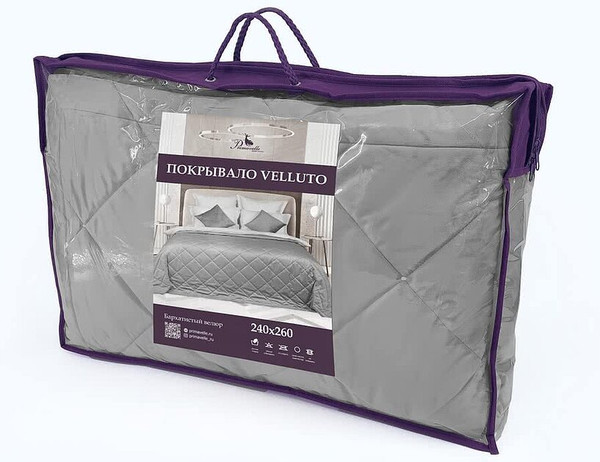 Изображение товара Покрывало Primavelle Velluto 240х260 / 2510126-53 (графит)